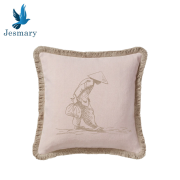 GỐI TRANG TRÍ COFFEE THÊU HỌA TIẾT NGƯỜI PHỤ NỮ VIỆT NAM